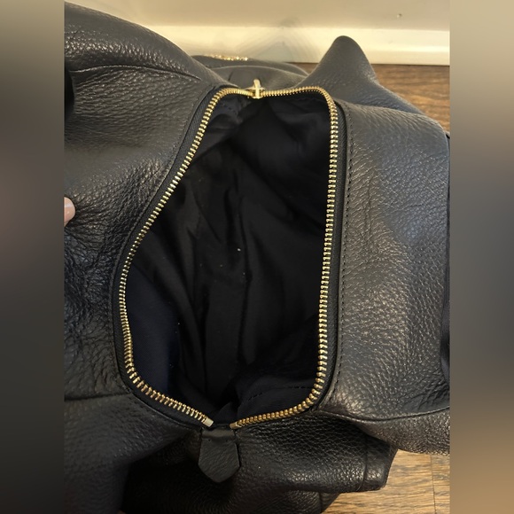 RARE Vintage Coach Phoebe madison navy blue Shoulder Bag In Pebble Leather - Picture 6 of 12